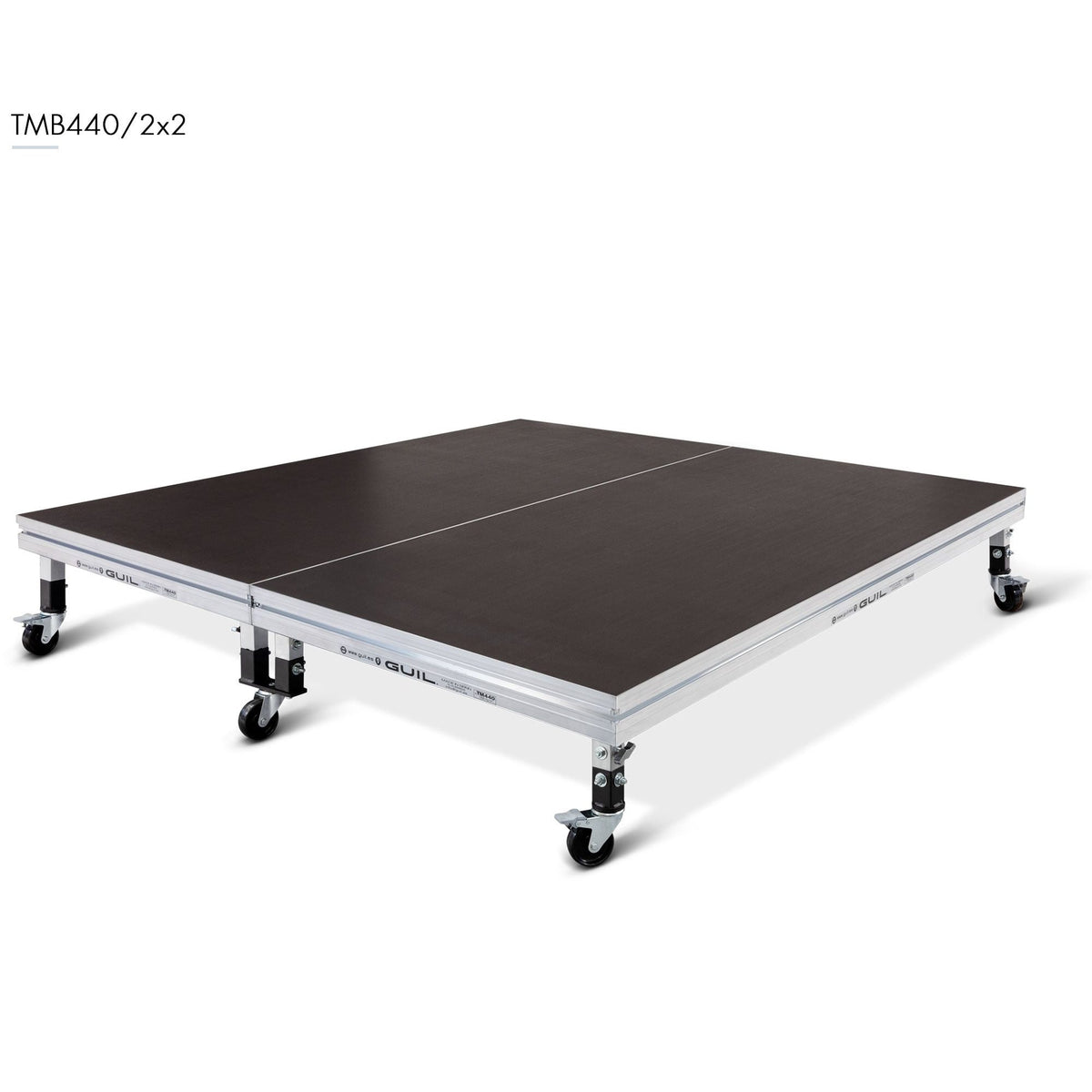 GUIL TMB440 - Tarimas modulares para batería con patas telescópicas y ruedas. Altura regulable entre 40 y 45 cm de tarima al