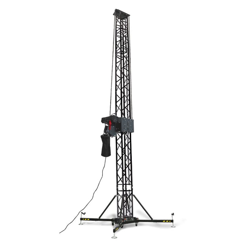 GUIL TMD-900N/8 - Torre Ground Support. Elevación mediante polipasto eléctrico. Color negro - Tempo Shop