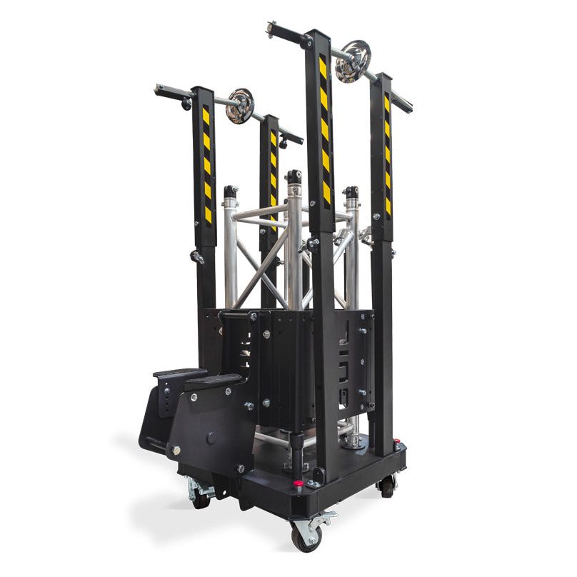 GUIL TMD-900N/8 - Torre Ground Support. Elevación mediante polipasto eléctrico. Color negro - Tempo Shop