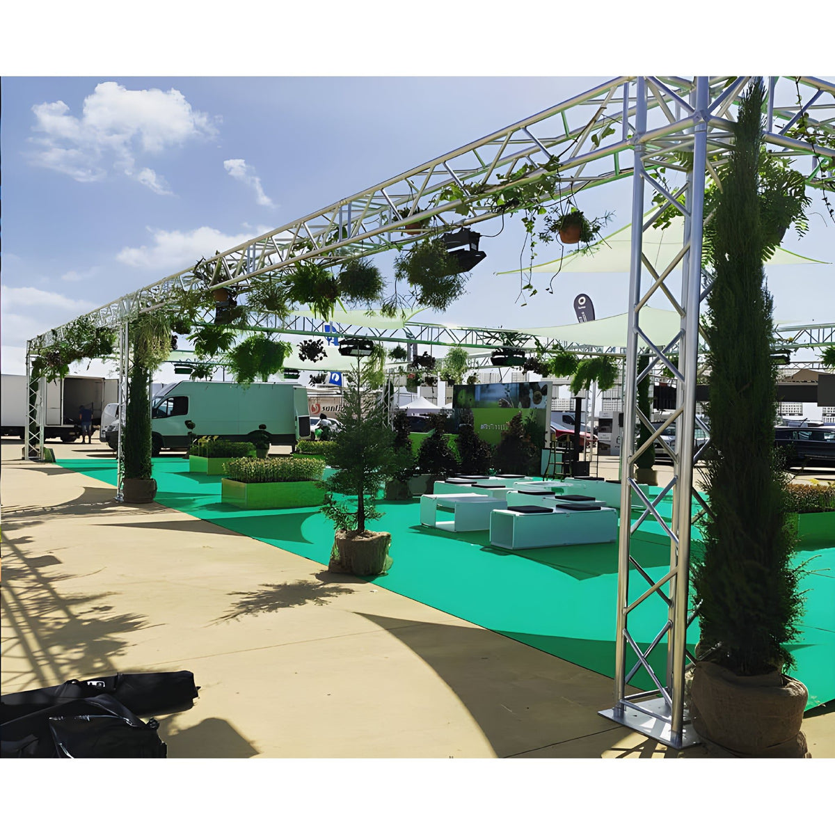 GUIL TQN400XL - Truss cuadrado reforzado de 40 x 40 cm - Tempo Shop