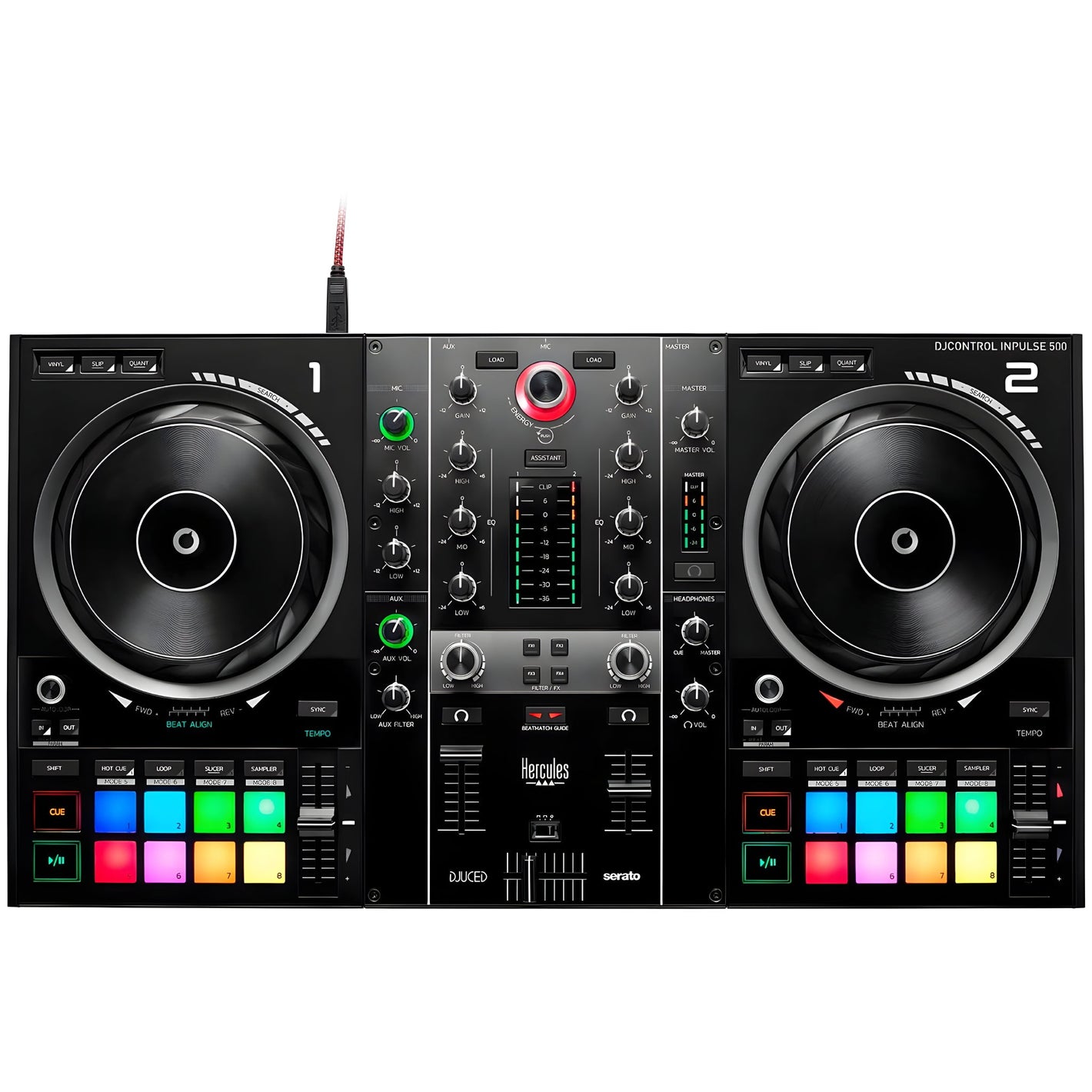 Hercules DJ DJCONTROL INPULSE 500 - Controladora de DJ - Tempo Shop