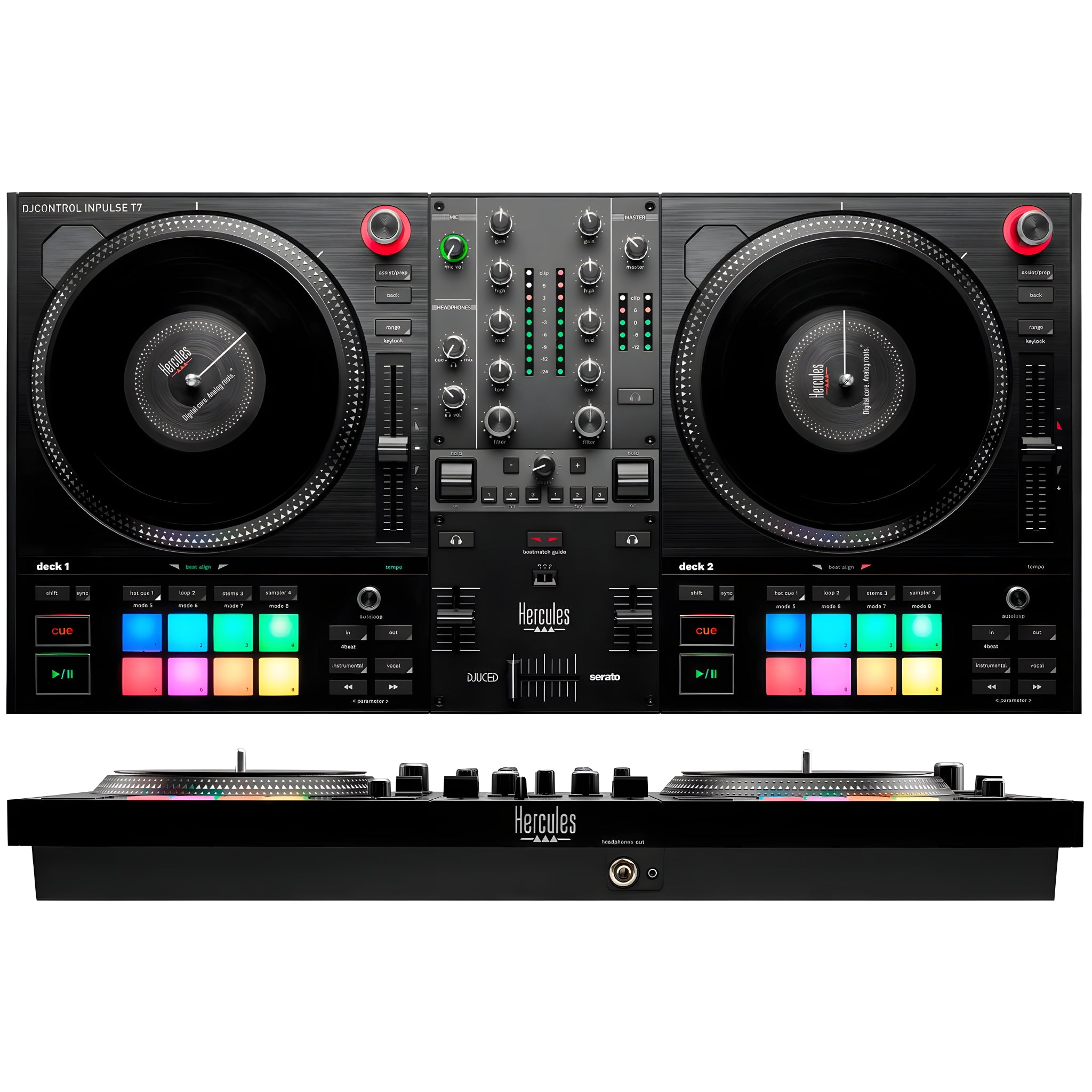 Hercules DJ DJCONTROL INPULSE T7 - Controladora de DJ - Tempo Shop