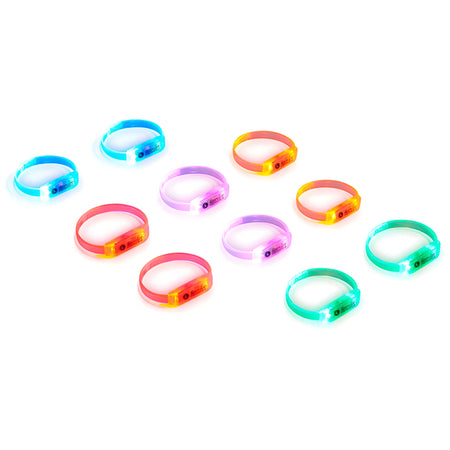 Hercules DJ LED WRISTBAND PACK (10 UDS) - Pulseras LED de 5 colores - Tempo Shop