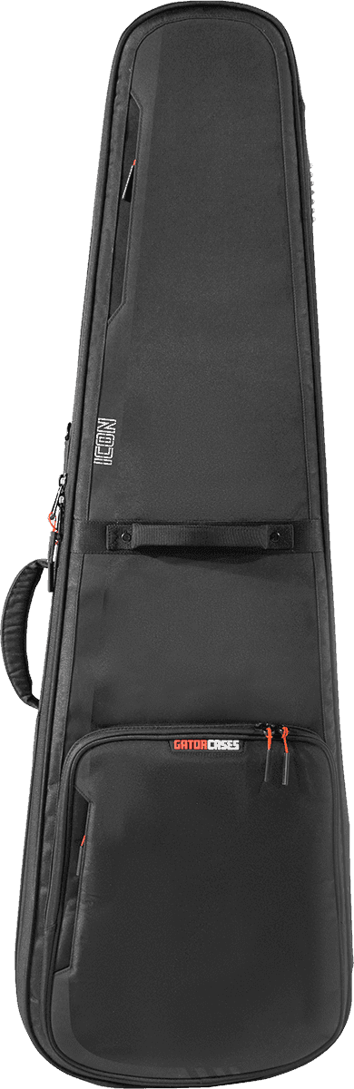 Gator G-ICONBASS - Softcase premium ICON para bajo eléctrico resistente a la intemperie - Negro