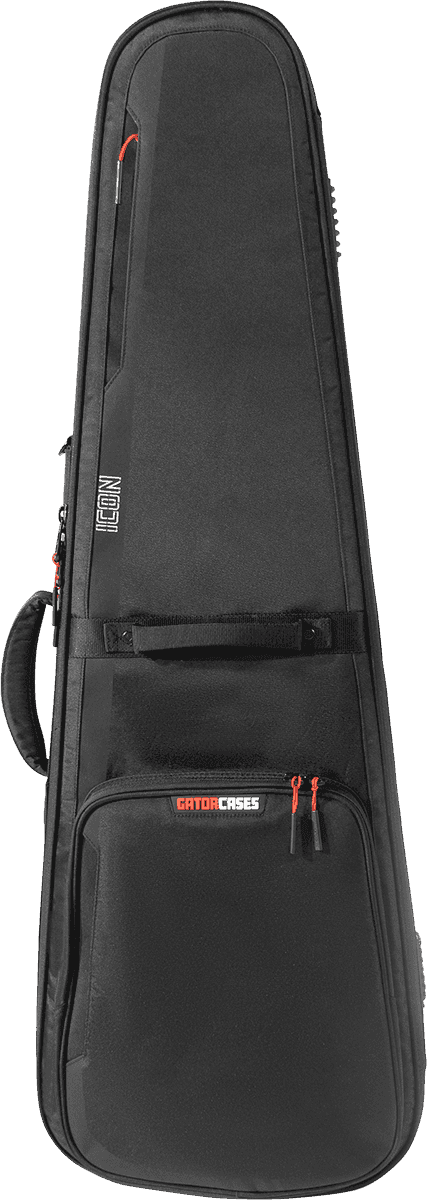 Gator G-ICONELECTRIC - Softcase premium ICON para guitarra eléctrica resistente a la intemperie - Negro