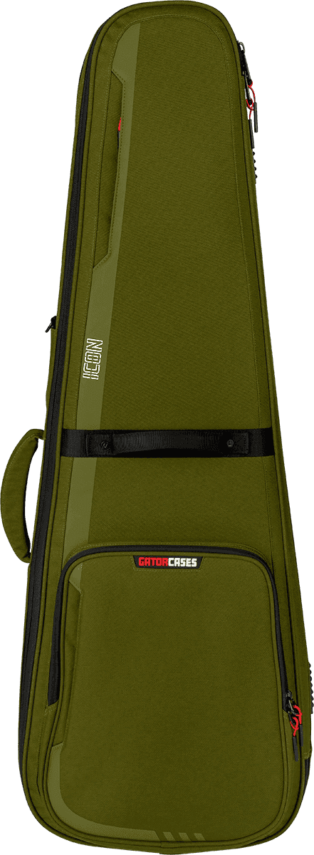 Gator G-ICONELECTRIC-GR - Softcase guitarra eléctrica ICON verde semirrígida resistente al clima