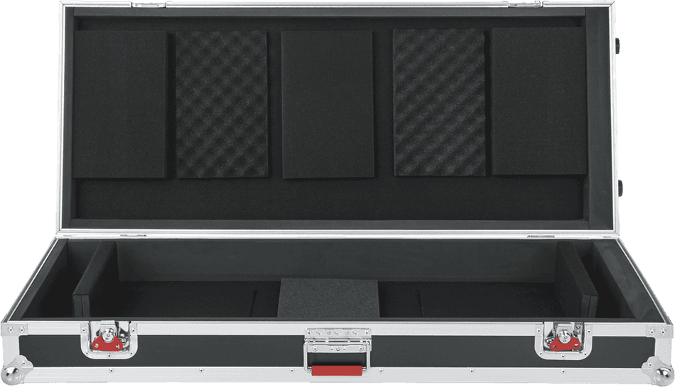 Gator G-TOUR-61V2 - Flightcase ATA de madera con ruedas para teclado 61 notas (111,8 x 44,1 x 15,2 cm)