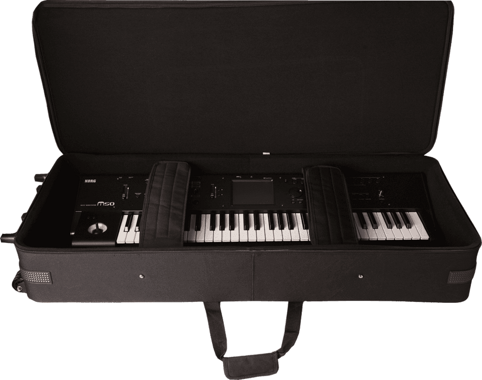 Gator GK-49 - Softcase semirrígido con ruedas para teclado 49 notas “Gator GK”
