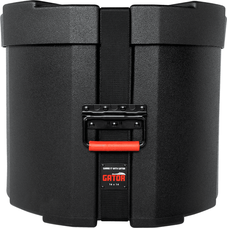 Gator GPC1614 - Estuche tom base 16" x 14" de plástico moldeado con interior de terciopelo