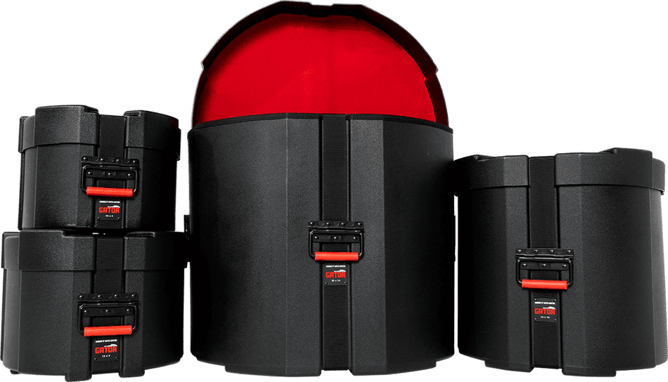 Gator GPCROCKPACK - Set de Estuches Rígidos para Batería Acústica tipo Rock