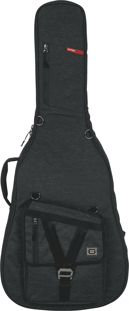 Gator GT-JUMBO-BLK - Softcase guitarra acústica jumbo “Gator Transit” negro con acolchado reforzado