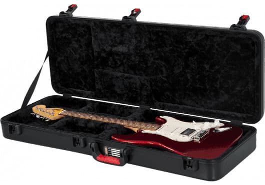 Gator GTSA-GTRELEC - Estuche rígido de polietileno ATA para guitarra eléctrica estándar tipo Strat/Tele