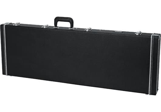 Gator GW-BASS - Estuche rígido de madera Deluxe para bajo eléctrico de escala larga
