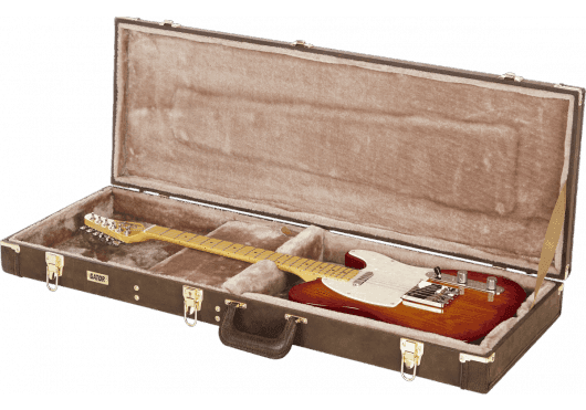 Gator GW-ELEC-VIN - Estuche Rígido de Madera para Guitarra Eléctrica Estilo Vintage