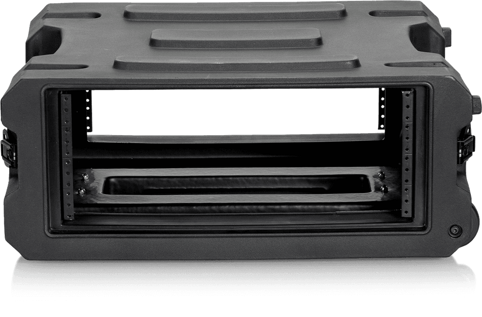 Gator G-PROR-4U-19 - Rack flightcase roto-moldeado 4U 19" con ruedas y asa telescópica