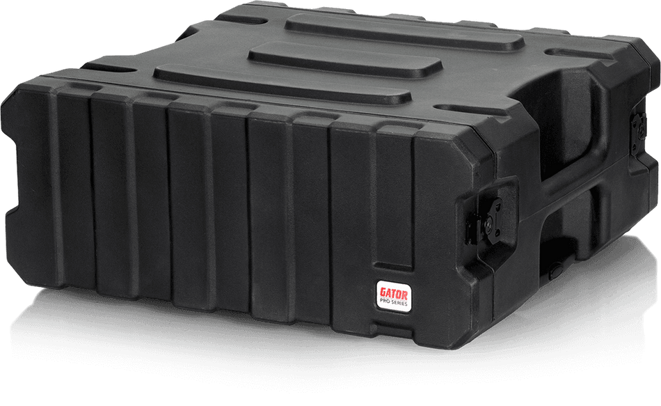 Gator G-PROR-4U-19 - Rack flightcase roto-moldeado 4U 19" con ruedas y asa telescópica