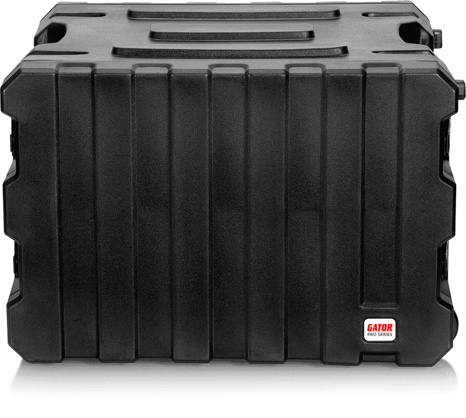 Gator G-PROR-8U-19 - Rack flightcase rotomoldeado 8U, 19" de profundidad con ruedas y asa trolley