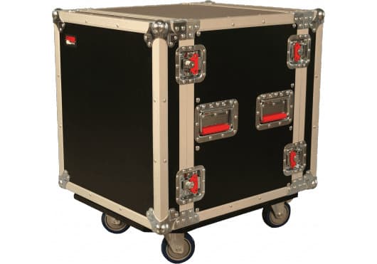 Gator G-TOUR-12UCAST - Estuche rack ATA de madera 12U con ruedas para equipo de audio 19"