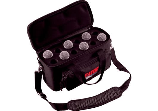 Gator GM-12B - Softcase reforzado para 12 micrófonos