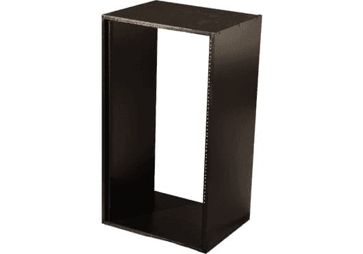 Gator GR-STUDIO-16U - Mueble rack de estudio 16U en MDF laminado negro para equipos de audio