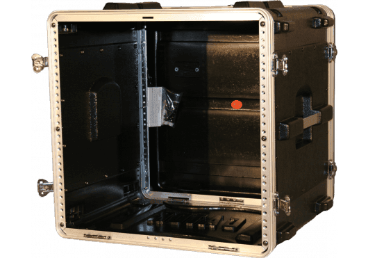 Gator GR-10L (GR10L) - Rack flightcase de polietileno 10U 19" estándar con tapas y raíles delantero/trasero