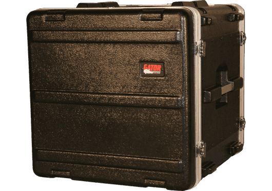 Gator GR-10L (GR10L) - Rack flightcase de polietileno 10U 19" estándar con tapas y raíles delantero/trasero