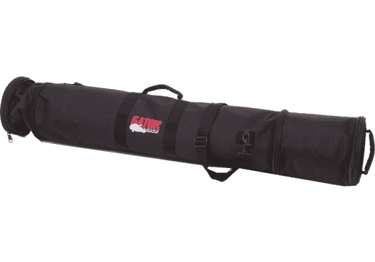 Gator GX33 - Funda reforzada de nailon para 5 micrófonos y 3 pies de micro con bolsillos para cables