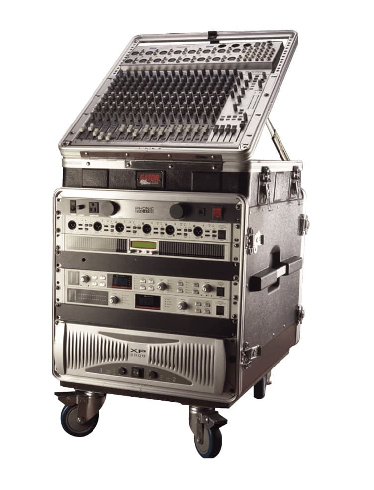 Gator GRC12X10PU - Rack flightcase combo 19" con 12U superiores y 10U inferiores emergentes