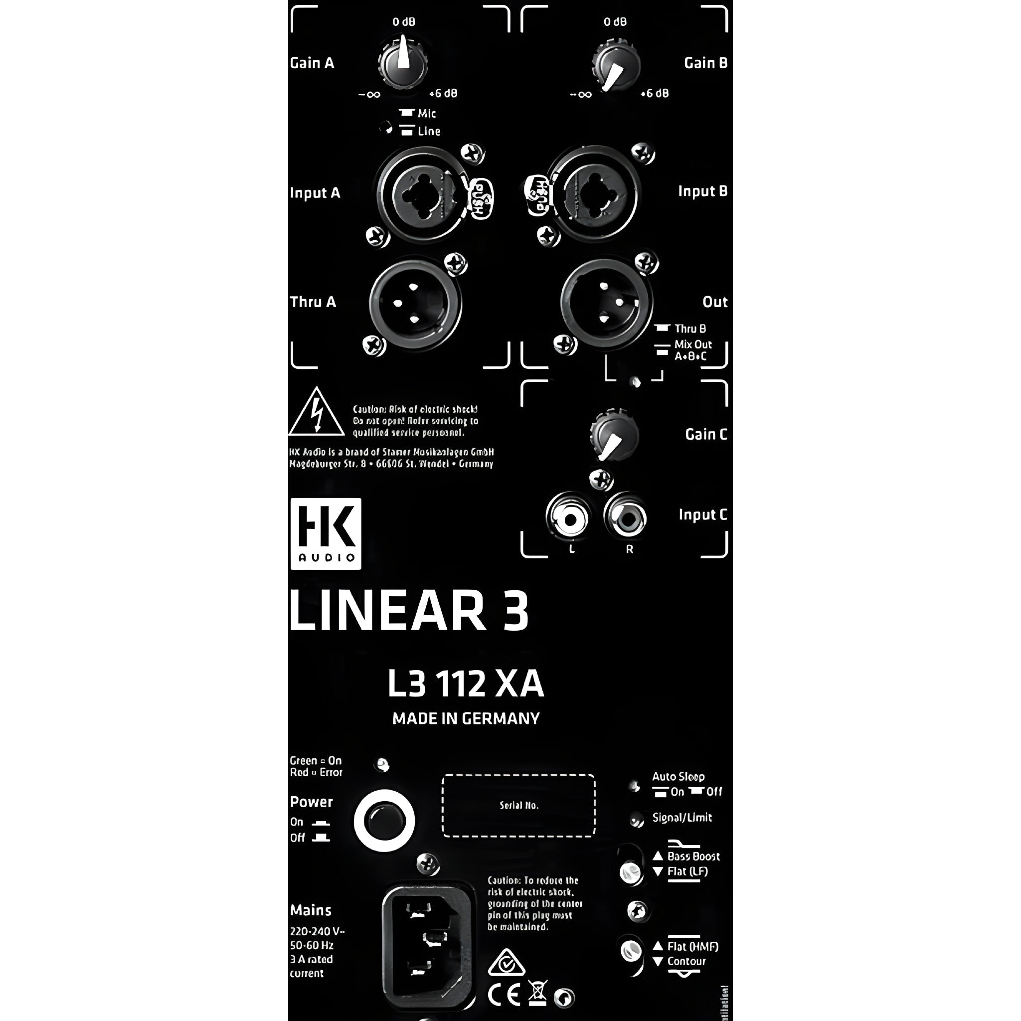 HK Audio L3 112 XA - Sistema compacto full range de 2 vías autoamplificado con procesador digital interno - Tempo Shop