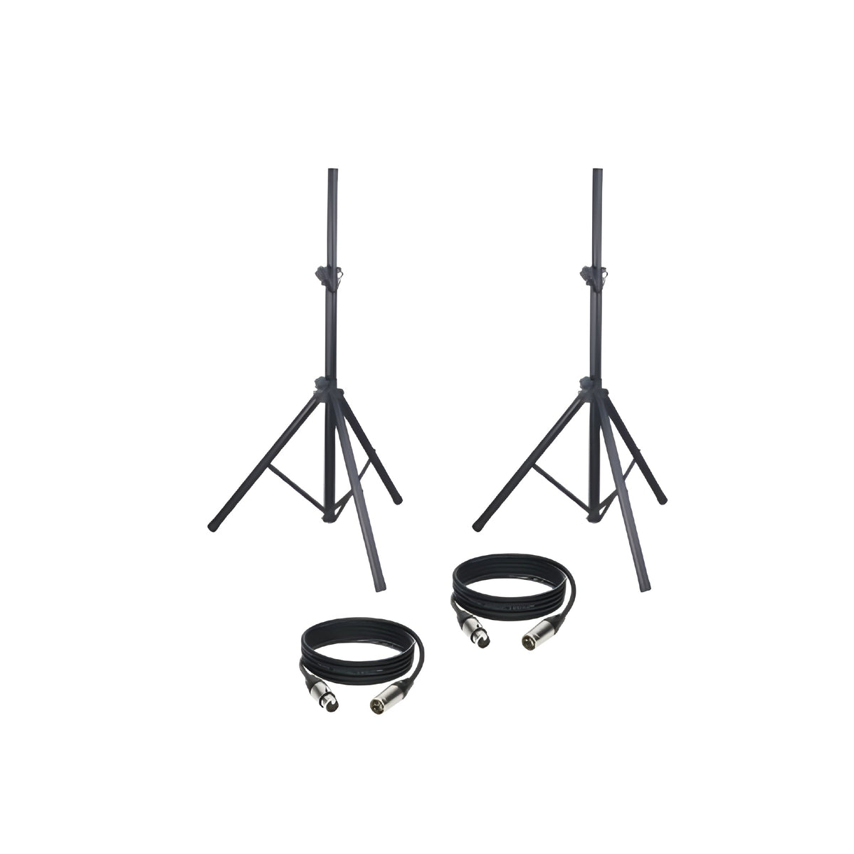 HK Audio TRÍPODE C/ CABLE XLR (PAREJA) - Pack dos soportes de altavoces y dos cables - Tempo Shop
