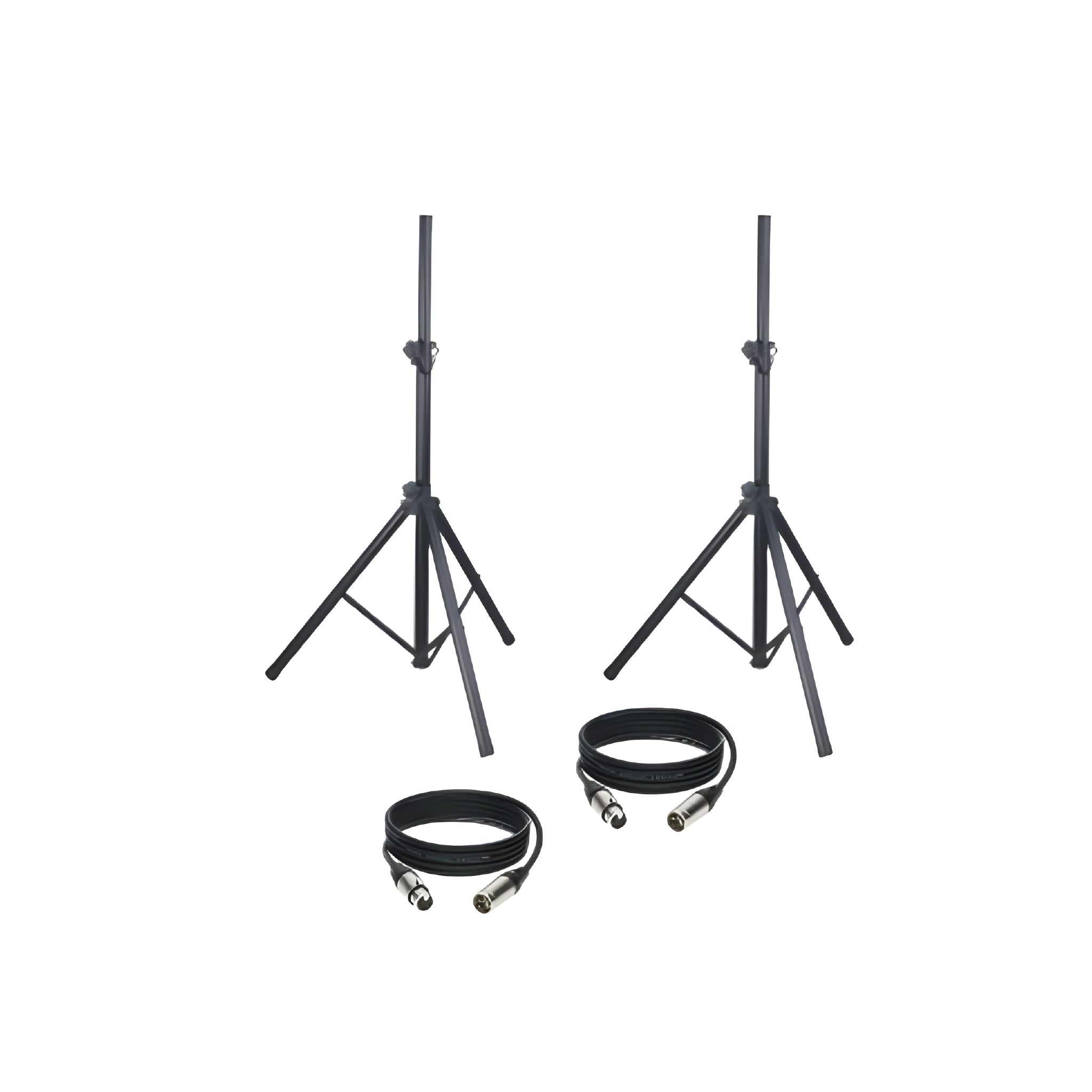 HK Audio TRÍPODE C/ CABLE XLR (PAREJA) - Pack dos soportes de altavoces y dos cables - Tempo Shop