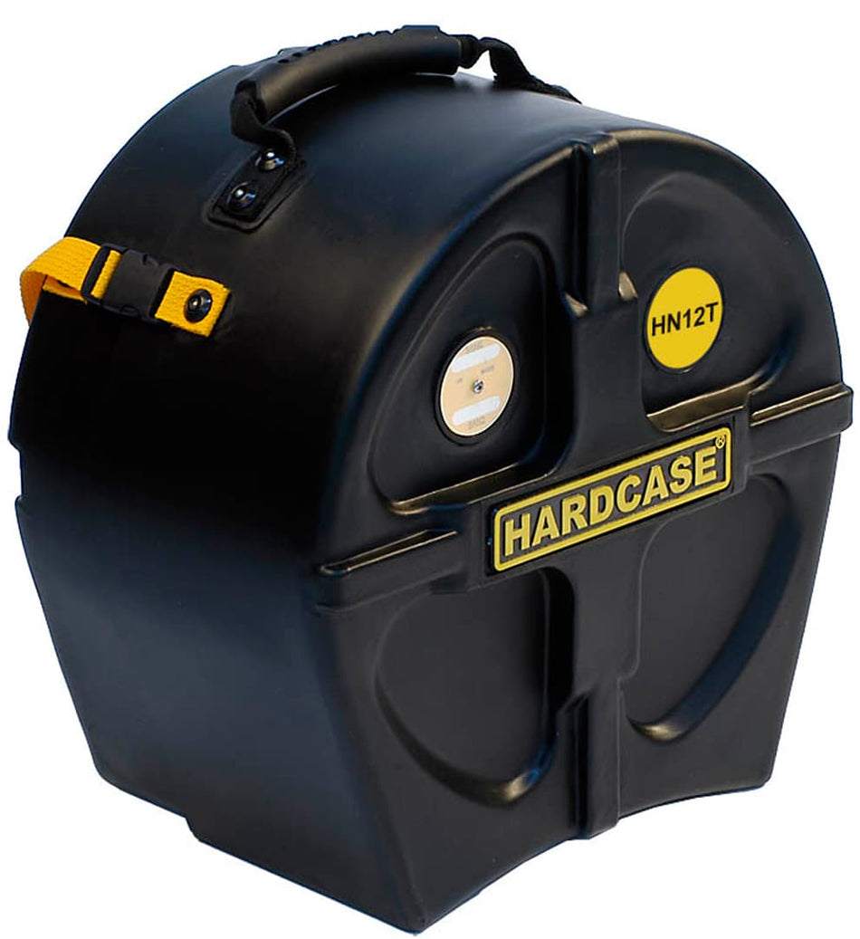 Hardcase HN12T - Estuche rígido para tom de 12" (tapa telescópica, apilable, polietileno impermeable)