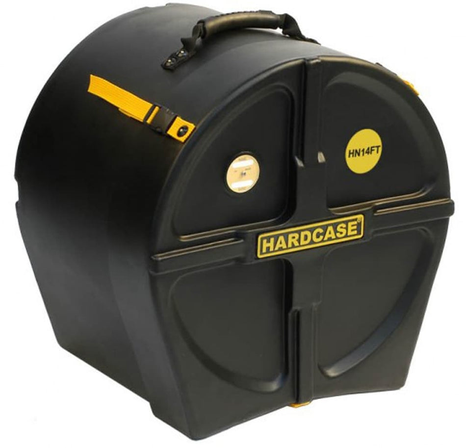 Hardcase HN14FT - Estuche rígido para tom base de 14" (tapa telescópica, apilable, polietileno impermeable)