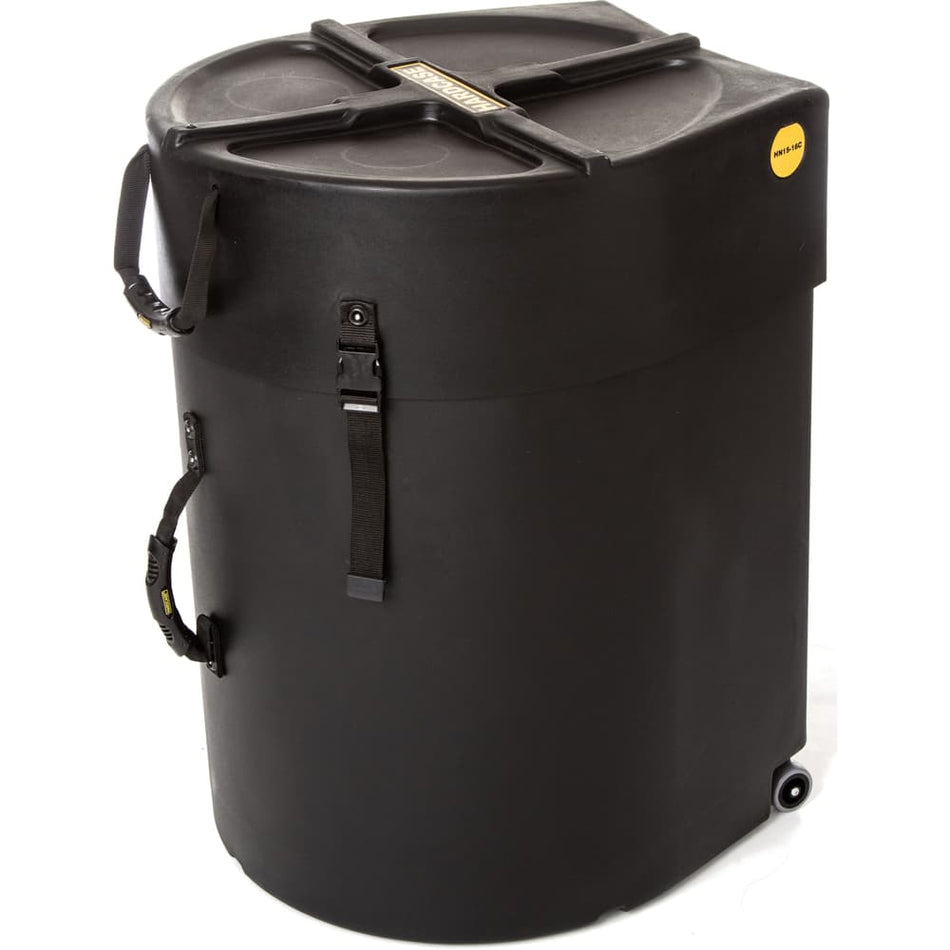 Hardcase HN15-16C - Estuche combo con ruedas para toms/timbales 15"-16"