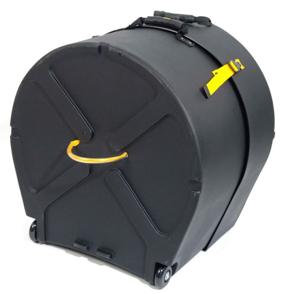 Hardcase HN20B - Estuche rígido con ruedas para bombo de 20 pulgadas