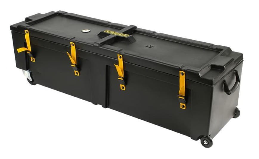 Hardcase HN58W - Estuche rígido de herrajes 58" con 4 ruedas (145,8 × 40,2 × 40,2 cm), apilable y resistente al clima
