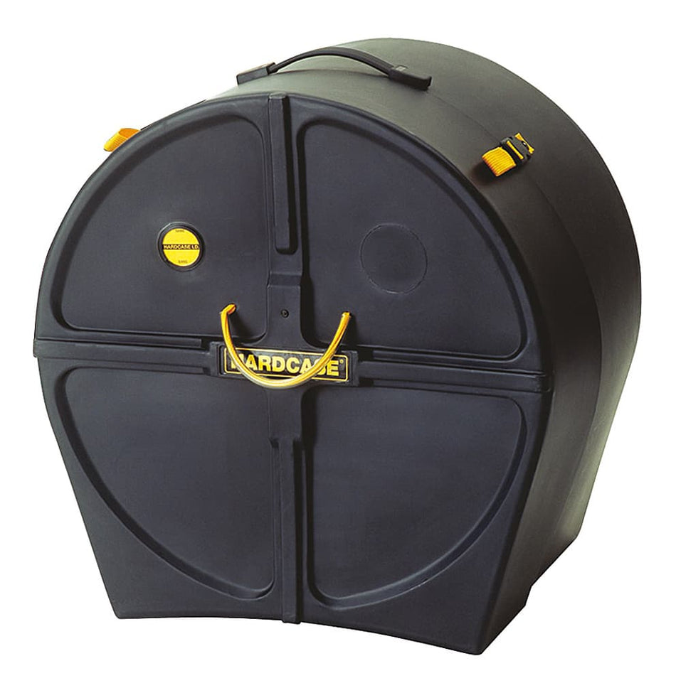 Hardcase HNMB28 - Estuche rígido para bombo de banda 28"×14" con ruedas