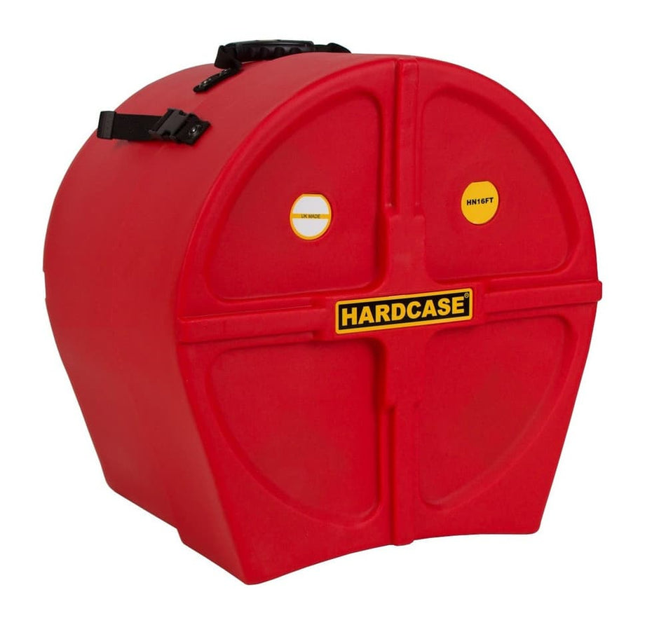 Hardcase HNP16FTR - Estuche rígido para tom base de 16" (Rojo)