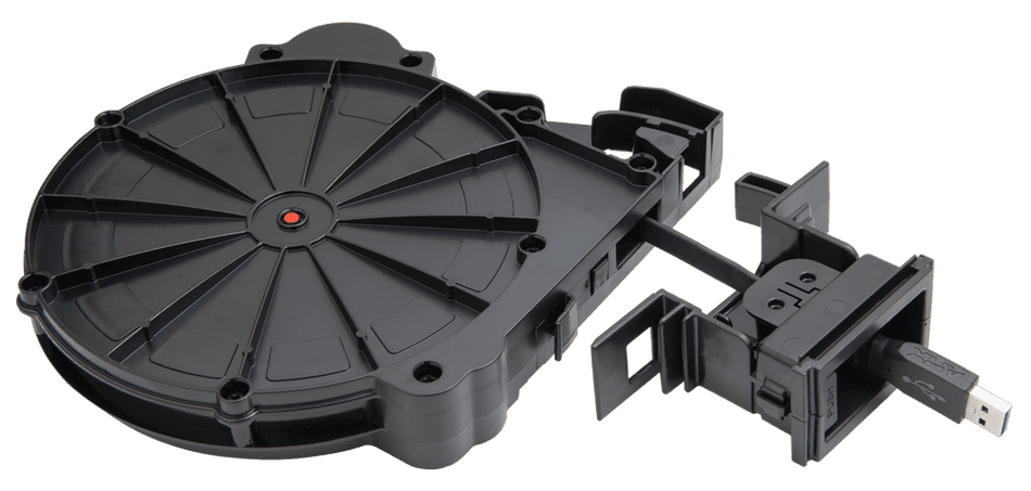 AMX HPX-AV102-USB-R - Módulo Retráctil USB 3.0 para Cajas de Conexión HydraPort