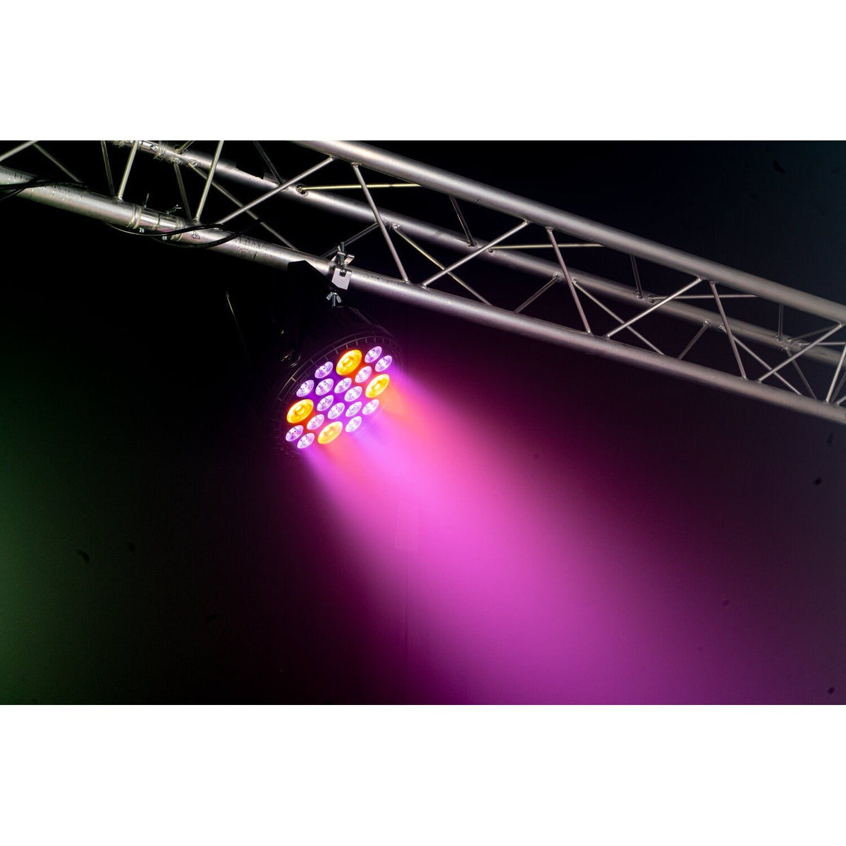 Ibiza Light & Sound BIGPAR-16RGBW4A - Proyector PAR EXTRA-GRANDE 16 × 4 W RGBW 4-en-1 + 4 × 30 W Ámbar - Tempo Shop