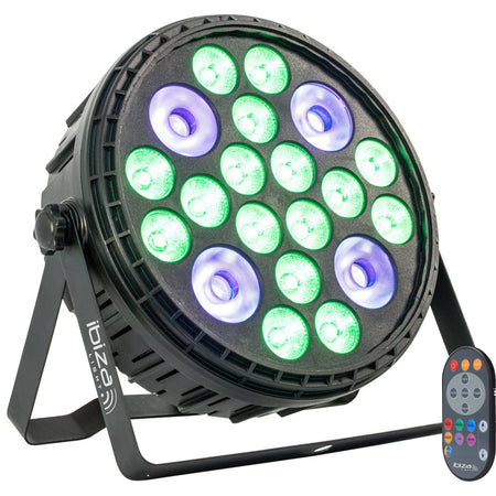 Ibiza Light & Sound BIGPAR-16RGBW4UV - Proyector PAR EXTRA-GRANDE 16×4 W RGBW 4-en-1 + 4×30 W UV - Tempo Shop