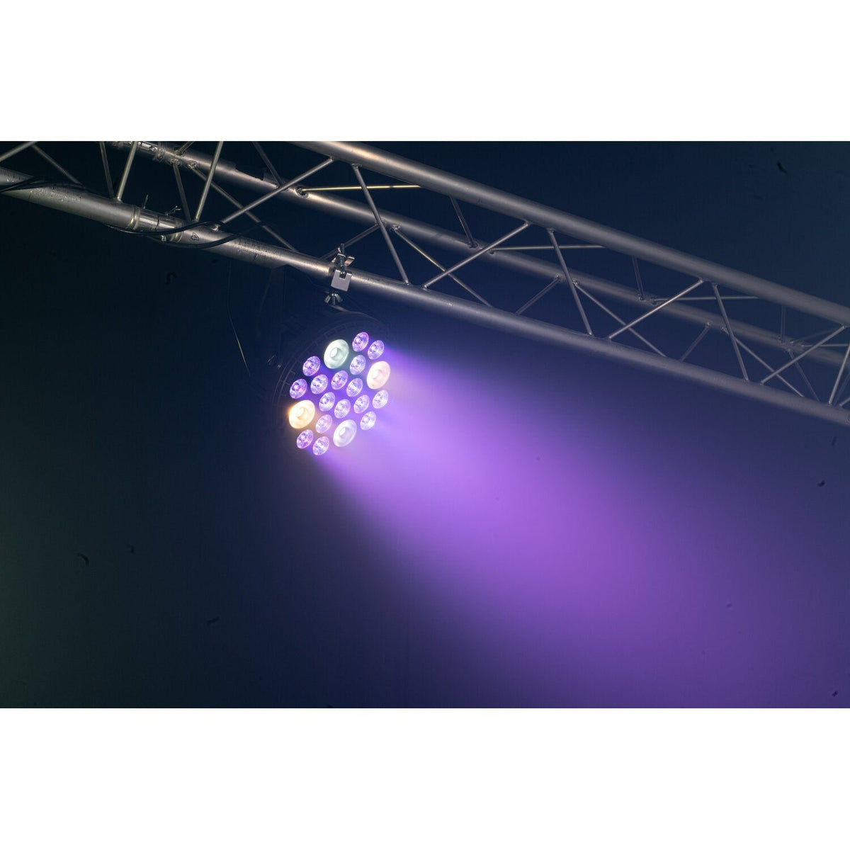 Ibiza Light & Sound BIGPAR-16RGBW4WWCW - Proyector PAR EXTRA-GRANDE 16×4 W RGBW 4-en-1 + 4×30 W Blanco frío/blanco caliente -