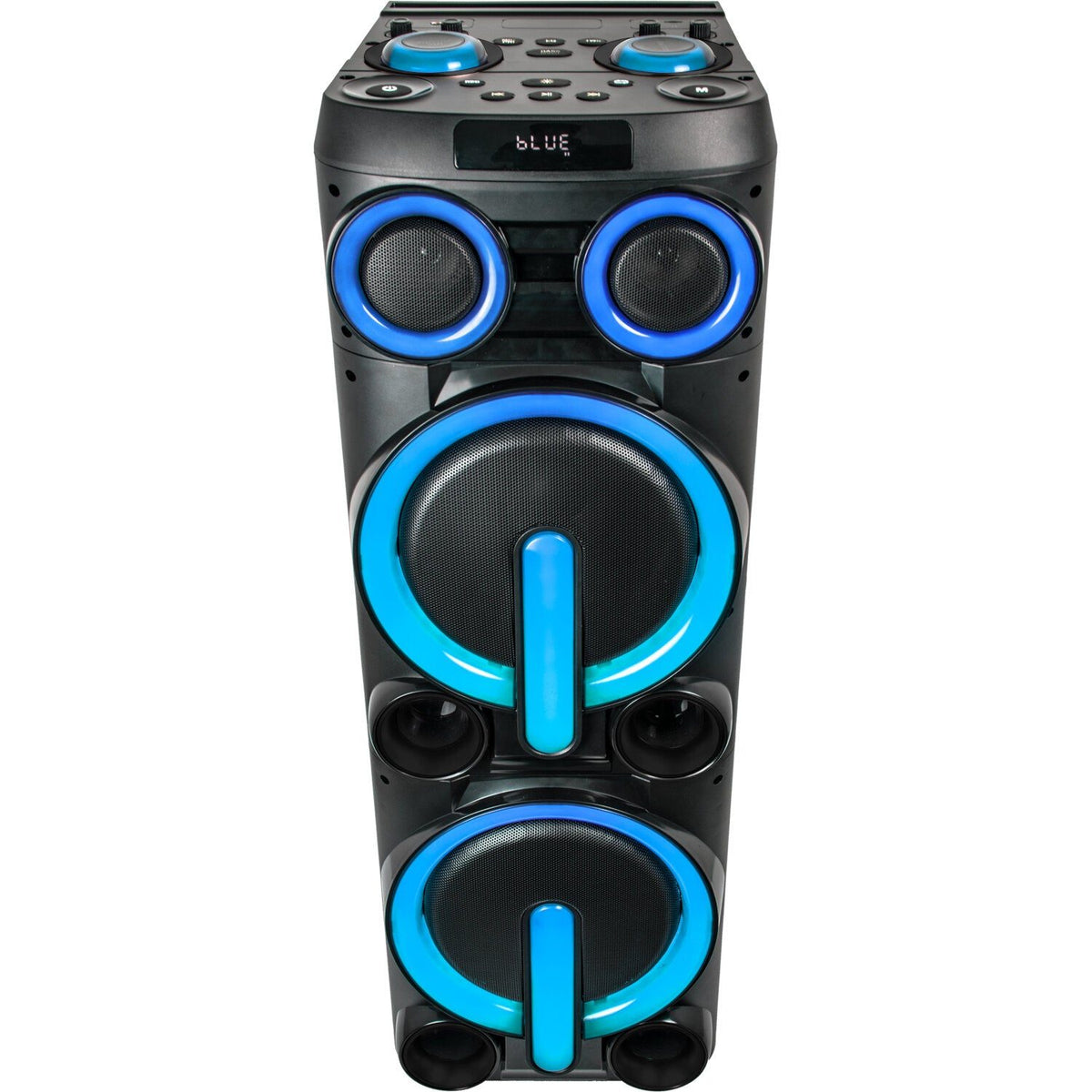 Ibiza Light & Sound BOMBMASTER – Mega altavoz amplificado 2×10″/25 cm – 1000 W - Tempo Shop