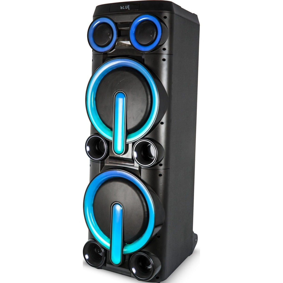 Ibiza Light & Sound BOMBMASTER – Mega altavoz amplificado 2×10″/25 cm – 1000 W - Tempo Shop