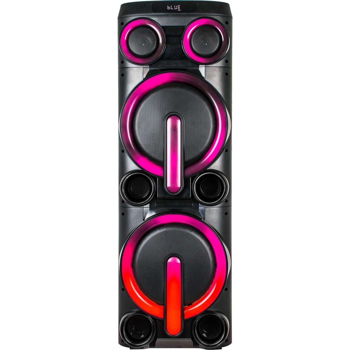 Ibiza Light & Sound BOMBMASTER – Mega altavoz amplificado 2×10″/25 cm – 1000 W - Tempo Shop