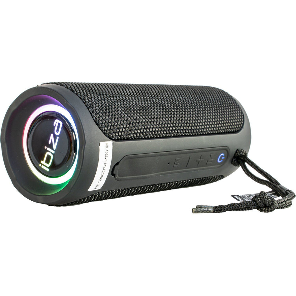 Ibiza Light & Sound BULLET20 - Altavoz Bluetooth iluminado con USB y Micro-SD 20 W - Tempo Shop