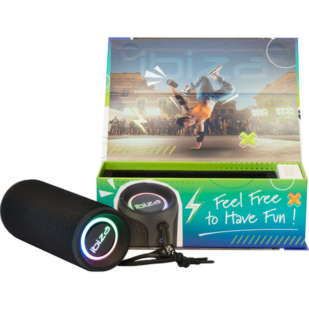 Ibiza Light & Sound BULLET20 - Altavoz Bluetooth iluminado con USB y Micro-SD 20 W - Tempo Shop
