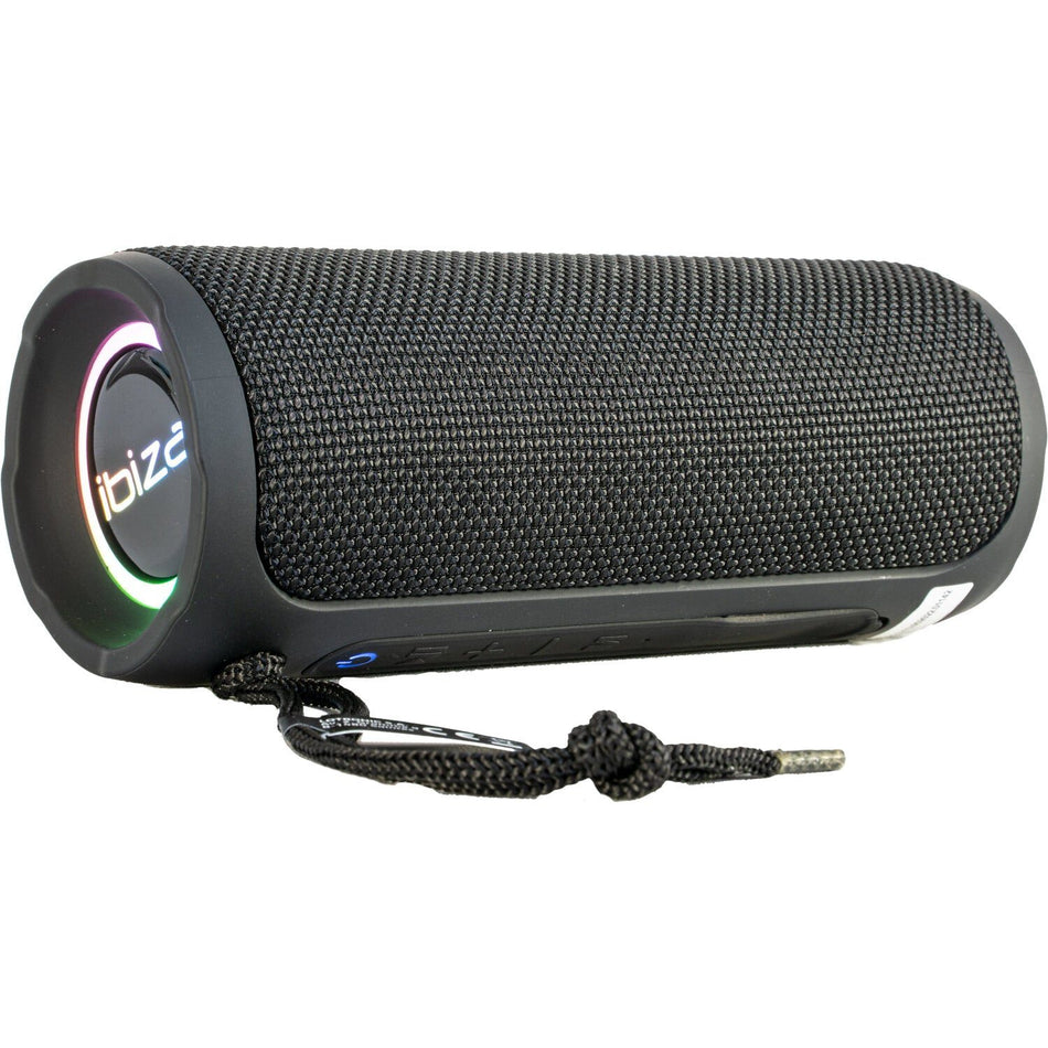 Ibiza Light & Sound BULLET20 - Altavoz Bluetooth iluminado con USB y Micro-SD 20 W - Tempo Shop