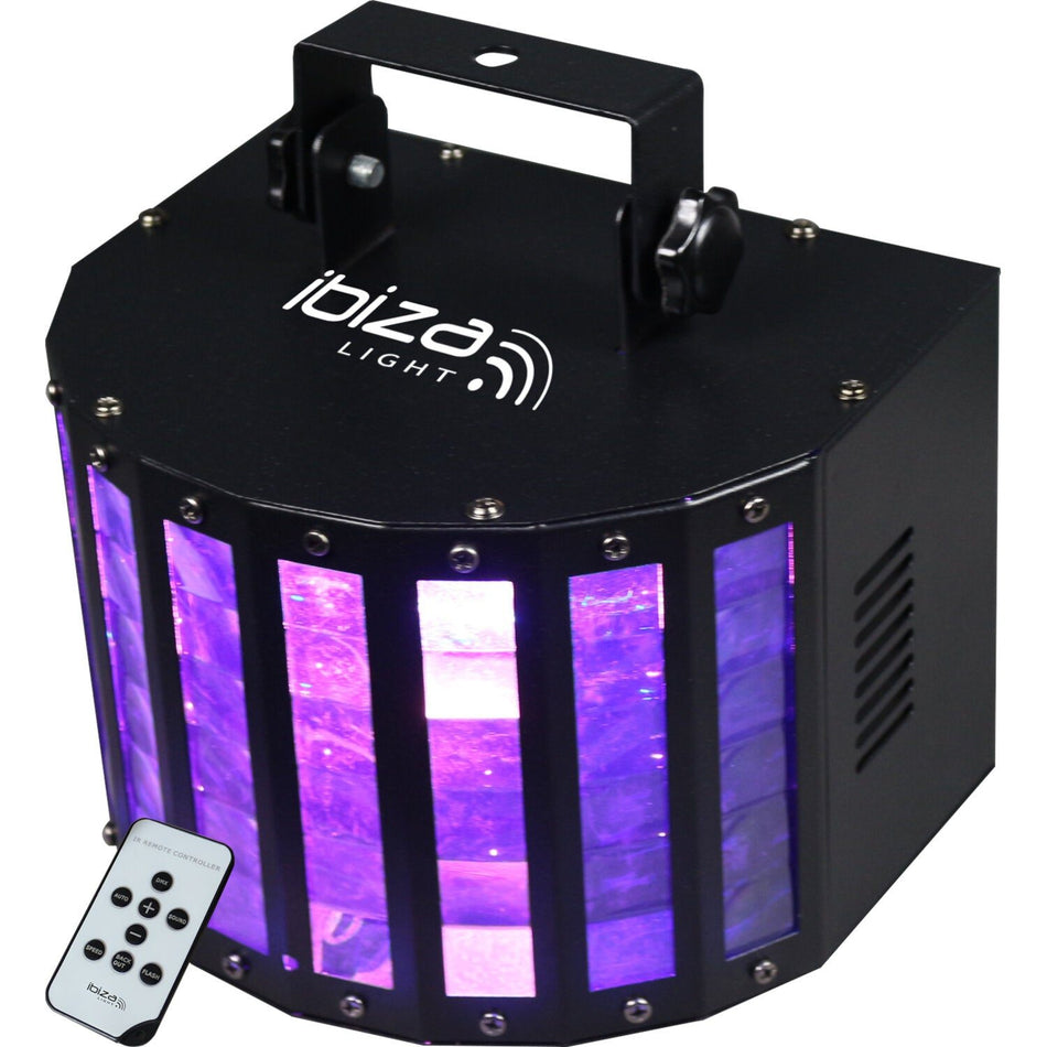 Ibiza Light & Sound BUTTERFLY-RC - Efecto Butterfly de 6 LEDs color con mando a distancia - Tempo Shop