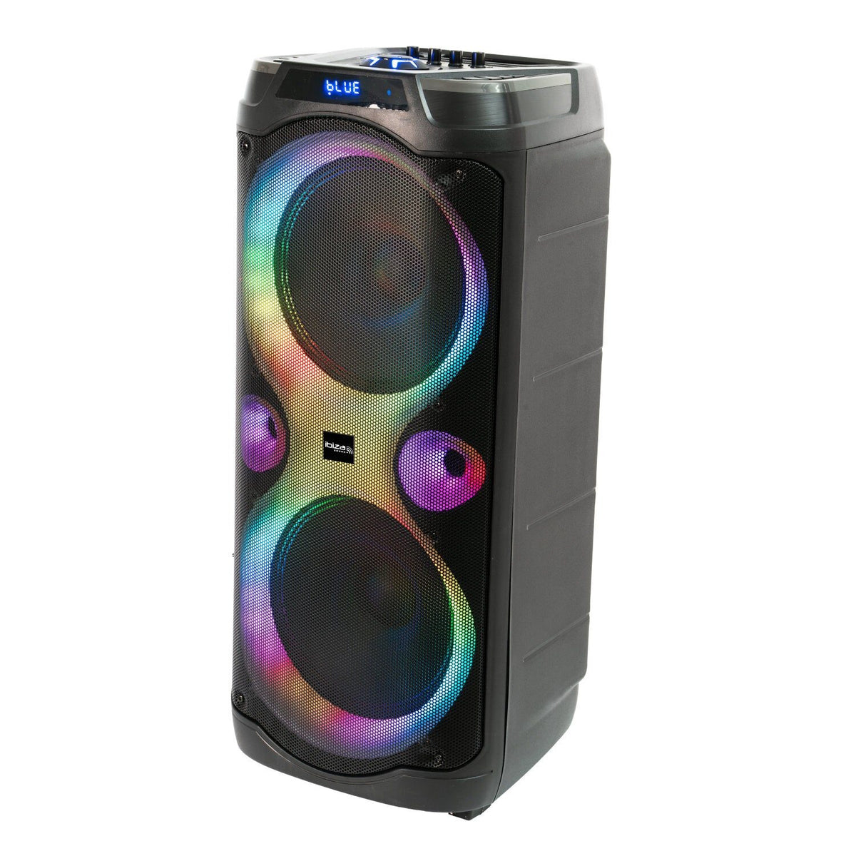 Ibiza Light & Sound COLUMBA-KARAOKE - Altavoz activo de alta potencia 2×10″/25 cm 1000 W - Tempo Shop